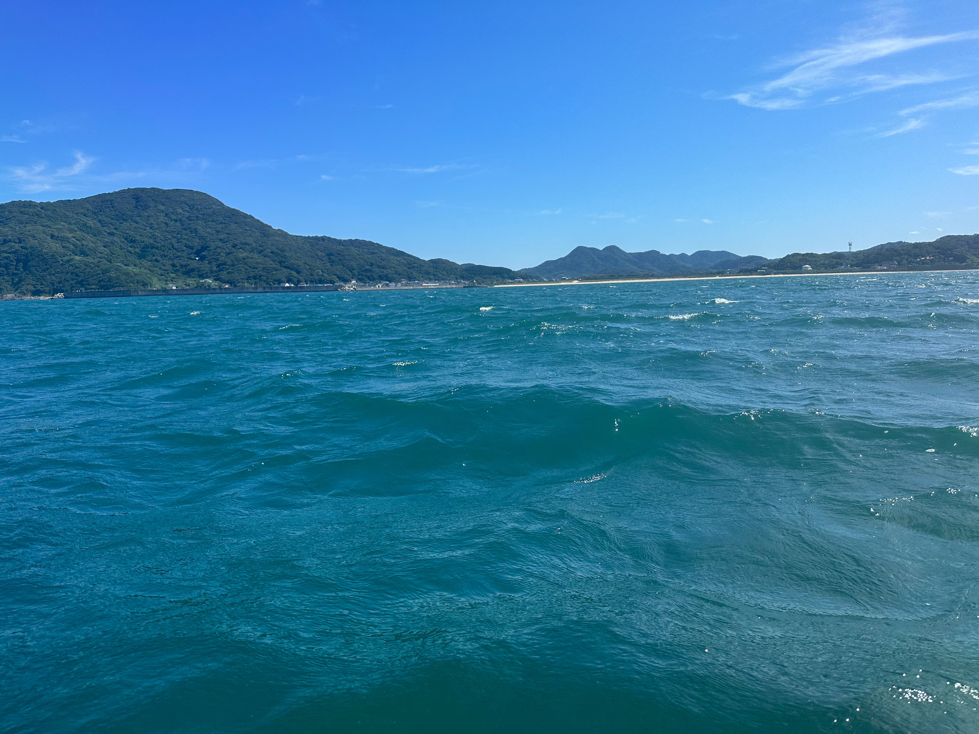 強風の中のカヤックフィッシング